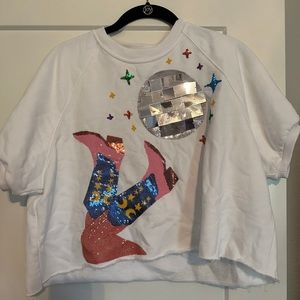 Queen of Sparkles cowboy shirt. Worn once